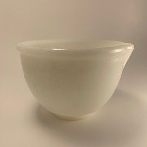 Vintage Sunbeam Glasbake Mixing Bowl milk glass